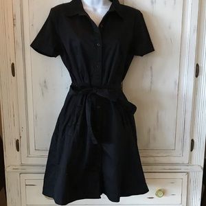 Banana Republic Black Shirtdress